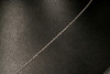 14K White Gold Necklace With Pave set Diamond Chip Heart Pendant, 18" long