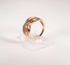 14K Yellow Gold Ring with a CZ's, size 6.75