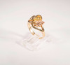 10K Black Hills Gold with leaf and Vine Design Ring, Size 7.5