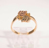 10K Black Hills Gold  leaf Design Ring, Size 8.75