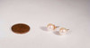 14K Yellow Gold Pearl Stud Earrings, 7.5 mm.