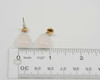 14K Yellow Gold Rose Quartz Teardrop Dangle Earrings