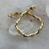 14k Yellow Gold Diamond and Sapphire Bracelet, Circa 1970