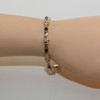 14k Yellow Gold Diamond and Sapphire Bracelet, Circa 1970