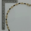 14k Yellow Gold Diamond and Sapphire Bracelet, Circa 1970