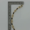 14k Yellow Gold Diamond and Sapphire Bracelet, Circa 1970