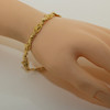 18K Yellow Gold Greek Revival Bracelet and earring Set, Circa 1960