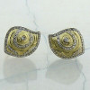 18K Yellow Gold Diamond Earrings app 2 ct tw G SI1 quality Circa 1970