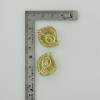 18K Yellow Gold Diamond Earrings app 2 ct tw G SI1 quality Circa 1970