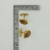 14K Yellow Gold Golf Cufflinks "Tournament of Noses" Circa 1970