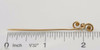 Vintage 14k Yellow Gold Stick Pin with Seed Pearl and Diamond, circa 1920's