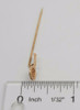 Vintage 14k Yellow Gold Stick Pin with a Tennis Racket