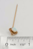 Vintage 10k Yellow Gold Stick Pin with Opal