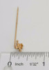 Vintage 14k Yellow Gold Teddy Bear Stick Pin