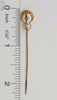 Vintage 10k Yellow Gold Stick Pin with Diamond and Pearl