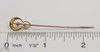Vintage 10k Yellow Gold Stick Pin with Diamond and Pearl