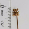 Vintage 14k Yellow Gold Stick Pin with Teddy Bear