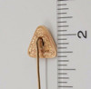 Vintage 14k Yellow Gold Stick Pin with Natural Alaska Nugget & Diamond, St. Troy