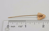 Vintage 14k Yellow Gold Stick Pin with Natural Alaska Nugget & Diamond, St. Troy