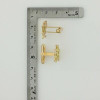 9K Yellow Gold Chinese Character Cufflinks Circa 1970