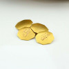 Antique 10K Yellow Gold Octagonal Cufflinks Buttons Circa 1930