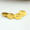 Antique 10K Yellow Gold Octagonal Cufflinks Buttons Circa 1930