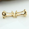 Vintage 14K Yellow Gold Knot Cufflinks Circa 1960