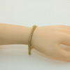 14K Yellow Gold with 3ct TW Diamond Tennis Bracelet 7.7 inch length Circa 1970