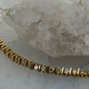 14K Yellow Gold with 6 ct TW Diamond Tennis Bracelet HSI quality 7" Circa 1970