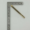 14K Yellow Gold Bar Pin Zig Zag Engraving with Floral Center Circa 1930