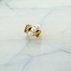 14K Rose Gold 4 Pearl Ring Interesting Design Size 5.75