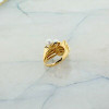 14K Rose Gold 4 Pearl Ring Interesting Design Size 5.75