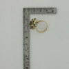 14K Yellow Gold 3 ct tw Sapphire Statement Ring Size 7.75