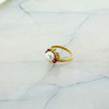 14K Yellow Gold Pearl, Ruby and Diamond Ring Size 5.5