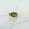 14K Yellow Gold .75 ct tw Diamond Cluster Ring Size 5.5