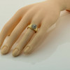 14K Yellow Gold .75 ct tw Diamond Cluster Ring Size 5.5