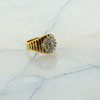 14K Yellow Gold .75 ct tw Diamond Cluster Ring Size 5.5