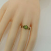 14K Yellow Gold 1ct Peridot Ring Size 6.5