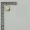 14K Yellow Gold 1ct Peridot Ring Size 6.5