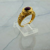 14K Yellow Gold Ruby Star Sapphire Ring Size 6.25