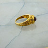 14K Yellow Gold Ruby Star Sapphire Ring Size 6.25