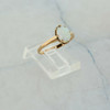 14K Yellow Gold Opal Ring Cushion Cut Size 5.75