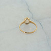 14K Yellow Gold Opal Ring Cushion Cut Size 5.75