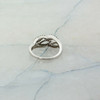 14K White Gold Diamond Ring Leaf Design Size 7.25