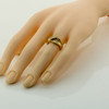 14K Yellow Gold 1 ct tw Diamond Ring Criss Cross Design Size 5.25