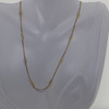 14K Yellow Gold Necklace Infinity Design, 15 inch *