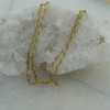 14K Unusual Link Yellow Gold Necklace, 18 inch