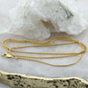 14K Yellow Gold Wheat Weaved Necklace, 24 inch