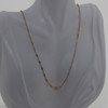 14K Unusual Yellow Gold Necklace Interesting Design, 20 inch