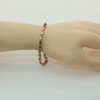 10K Yellow Gold 5 ct + tw Ruby and Diamond Bracelet 6 inch Length Circa 1970